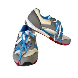 Reebok ERS RACER RETRO Mens Size 9.5 Multicolor Blue-Teal-White-Gray-Red